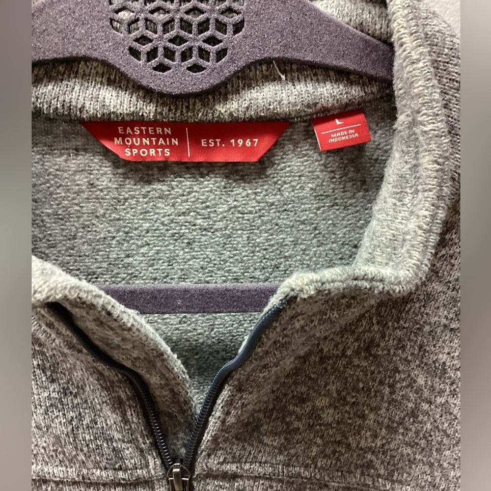 Eastern Mountain Sports Gray Quarter Zip - Picture 2 of 3
